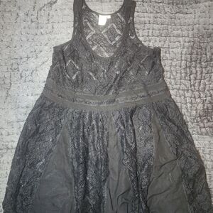 Stylish Black Lace Top